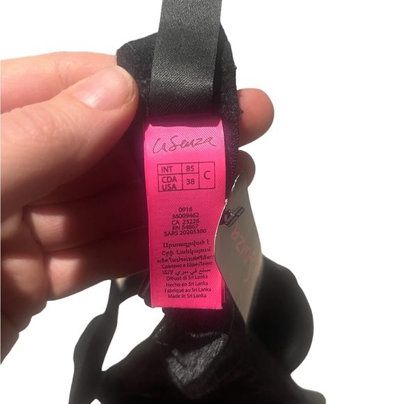 BNWT La Senza Bra 36C Grey with black lace detail - Picture 5 of 6